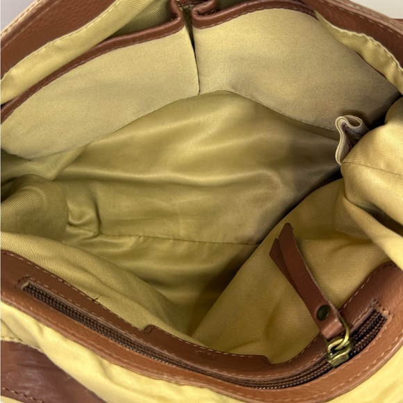 Lucky Brand Boho Bag Modesto Stash Flap Saddle Brown Leather EUC - Picture 11 of 14